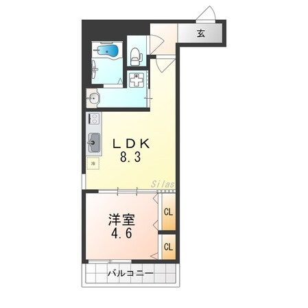 東花園駅 徒歩5分 1階の物件間取画像